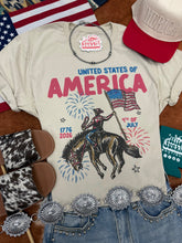 Load image into Gallery viewer, United States of America Cowboy Graphic Tee
