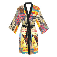 Load image into Gallery viewer, Vintage Rodeo Poster Women&#39;s Lounge Kimono Robe
