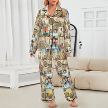 Load image into Gallery viewer, Colores de Mexico Pictures of the Southwest Satin Pajamas
