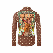 Load image into Gallery viewer, Cowgirl Says God Bless Western Button Up Shirt
