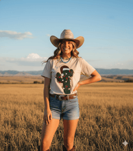 Load image into Gallery viewer, Christmas Cactus Sequins Patch Tee
