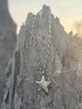 Load image into Gallery viewer, Chunky Silver Star Link Necklace
