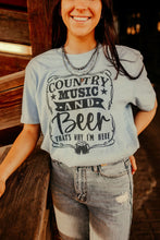 Load image into Gallery viewer, Country Music and Beer Graphic Tee
