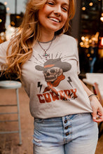Load image into Gallery viewer, Cowboy Killer Skull Graphic Tee
