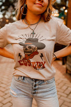 Load image into Gallery viewer, Cowboy Killer Skull Graphic Tee
