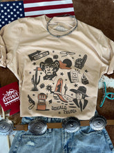 Load image into Gallery viewer, Donald Trump Western Flash Sheet Tee
