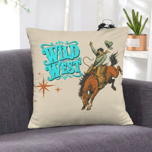 Load image into Gallery viewer, The Last Roundup Wild West Throw Pillow Cover Made in America
