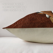 Load image into Gallery viewer, Baha Ranch Basset Hound This is My Happy Face Throw Pillow Case Made in America
