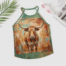 Load image into Gallery viewer, Baha Ranch Lonely Bull Western Tank Top
