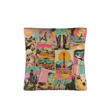 Load image into Gallery viewer, Baha Ranch Retro Pop Western Collage Pillow Case Made in America

