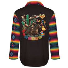 Load image into Gallery viewer, Baha Ranch Colores de Mexico Festival Button Up Blouse
