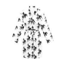 Load image into Gallery viewer, Rodeo Bronc Women&#39;s Long Sleeve Belted Satin Feel Dressing Lounge Robe
