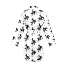 Load image into Gallery viewer, Rodeo Bronc Women&#39;s Long Sleeve Belted Satin Feel Dressing Lounge Robe
