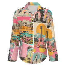 Load image into Gallery viewer, Baha Ranch Dreamgirl Retro Pop Western Vintage Button Up Shirt
