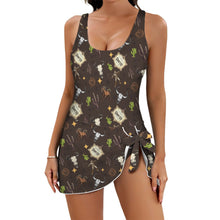 Load image into Gallery viewer, Get Western Skirted Swimsuit

