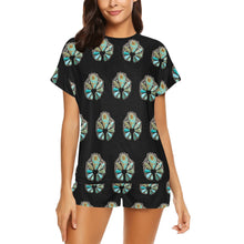 Load image into Gallery viewer, Turquoise Naja Women&#39;s Pajama Short Set
