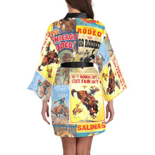 Load image into Gallery viewer, Vintage Rodeo Poster Women&#39;s Lounge Kimono Robe
