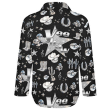 Load image into Gallery viewer, Baha Ranch Rhinestone Cowgirl Long Sleeve Blouse
