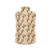 Load image into Gallery viewer, Longhorn Cactus Women&#39;s Western Puffy Vest
