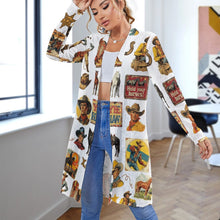 Load image into Gallery viewer, Vintage Cowboy Collage Western Lightweight Cardigan
