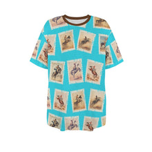 Load image into Gallery viewer, Baha Ranch Stamp Cowboy Oversized T Shirt

