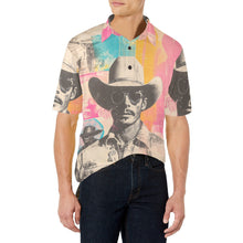Load image into Gallery viewer, Baha Ranch Retro Pop Western Cool Cowboy Polo Shirt
