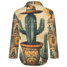 Load image into Gallery viewer, Baha Ranch Colores de Mexico Dia de los Muertos Button Up Blouse

