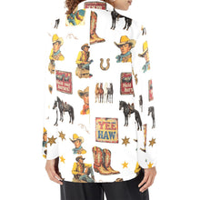 Load image into Gallery viewer, Vintage Cowboy Collage Western Women's Blazer
