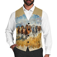 Load image into Gallery viewer, Baha Ranch Wild Horse Ranch Men's Sleeveless Suit Vest
