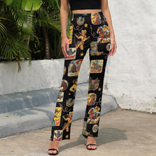 Load image into Gallery viewer, Vintage Cowgirl Collage Western Flare Pants
