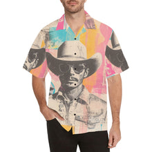 Load image into Gallery viewer, Baha Ranch Retro Pop Western Cool Cowboy Men's Camp Shirt

