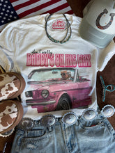 Load image into Gallery viewer, Daddy&#39;s on His Way Trump Graphic Tee
