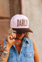 Load image into Gallery viewer, Darlin&#39; Embroidered Trucker Hat
