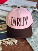 Load image into Gallery viewer, Darlin&#39; Embroidered Trucker Hat
