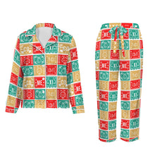 Load image into Gallery viewer, Colores De Mexico Picado Womens Satin Pajamas
