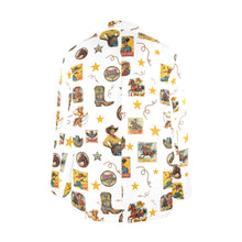 Load image into Gallery viewer, Vintage Cowgirl Collage Women's Western Blazer in White
