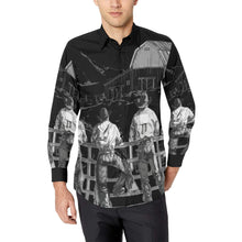 Load image into Gallery viewer, Sepia Cowboy Ranch Long Sleeve Button Up Arena Shirt
