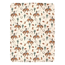 Load image into Gallery viewer, Rodeo Cowboy Throw Blanket Ultra-Soft Micro Fleece Blanket 60" x 80" Made in America

