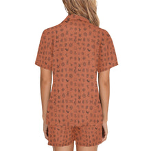 Load image into Gallery viewer, Mini Rust Cattle Brands Women&#39;s Western Pajama Set
