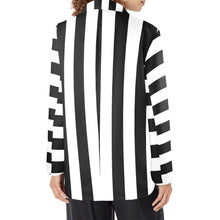 Load image into Gallery viewer, BeetleJuice Prison Stripe Blazer Women's
