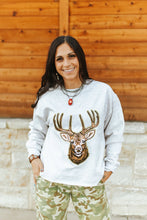 Load image into Gallery viewer, Deer Hunting Sequin Patch Sweatshirt
