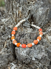 Load image into Gallery viewer, Desert Ember Beaded Shell Bracelet
