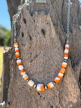 Load image into Gallery viewer, Desert Sunset Spiny Oyster Chain Choker
