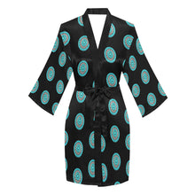 Load image into Gallery viewer, Turquoise Concho Women&#39;s Lounge Kimono Robe
