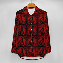Load image into Gallery viewer, Baha Ranch Colores de Mexico Flamenco Floral Button Up Blouse
