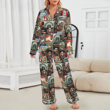 Load image into Gallery viewer, Colores De Mexico Destination Mexico Satin Pajamas
