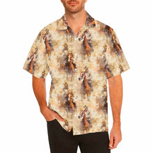 Load image into Gallery viewer, Grunge Cowboy Men&#39;s Western Camp Shirt
