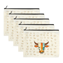 Load image into Gallery viewer, Baha Ranch Brands with Steer pack of 5 bags Cosmetic Bag Made in America
