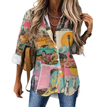 Load image into Gallery viewer, Baha Ranch Wanted Retro Pop Western Vintage Button Up Shirt
