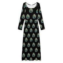 Load image into Gallery viewer, Turquoise Naja Long Sleeve Jumpsuit
